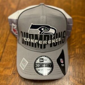 New Era Gray Seahawks Super Bowl XLVIII Champions Stretch Fit Hat OSFM is